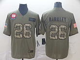 Nike Giants 26 Saquon Barkley 2019 Olive Camo Salute To Service Limited Jersey,baseball caps,new era cap wholesale,wholesale hats